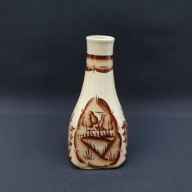 Винтажный штоф. Графин для вина. Семикаракорская керамика, 1л  СССР