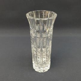 Винтажная ваза для цветов Бисер, ЛЗХС, хрусталь, высота 23 см, СССР.