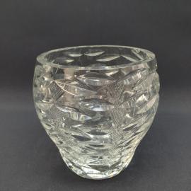 Винтажная ваза , хрусталь, высота 17 см, винтаж СССР