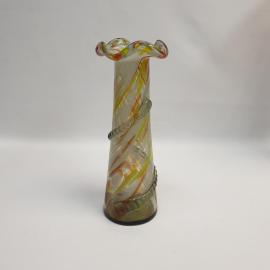 Винтажная ваза, цветное стекло высота 25 см, СССР