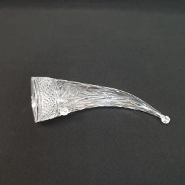 Винтажный рог, стекло 22 см, СССР