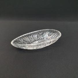 Винтажный салатник малый конфетница, хрусталь 19х9 см, Польша