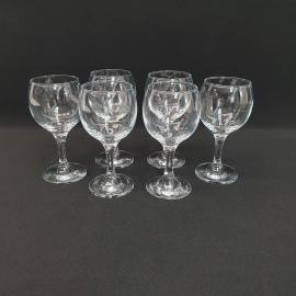 Набор из 6 бокалов, стекло 210 мл высота 15 см, винтаж