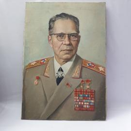 Винтажная картина Д.Ф. Устинов, холст, масло, 47х67 см, без рамки. СССР.