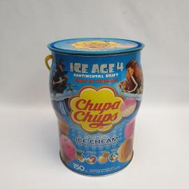 Винтажная жестяная банка от конфет 23 см.