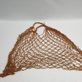 Винтажная авоська горчичного цвета, СССР.