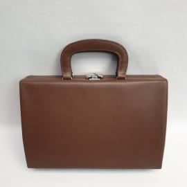 Винтажная сумка кожаная 35х25 см, СССР.