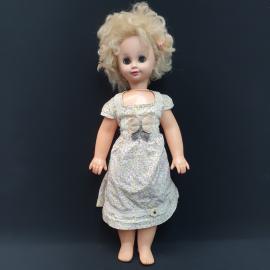 Винтажная кукла 62 см, звуковой модуль, пластик, СССР.