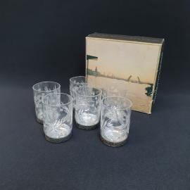 Винтажный набор из 6 стопок НПО Светлана, хрусталь 75 мл, СССР