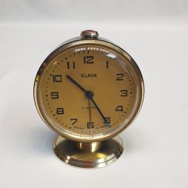 Часы механические "Слава", металл, рабочие. СССР