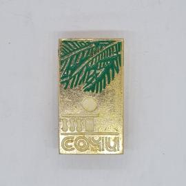 Значок СССР сочи, пальма, набережная, солнце, курортный город, сувенир советский и винтажный