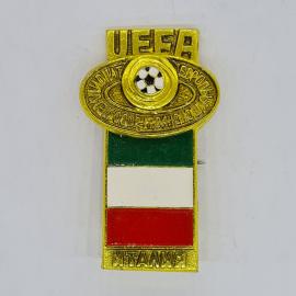 Значок СССР уефа чемпионат европы италия футбольный, редкий коллекционный, советский и винтажный
