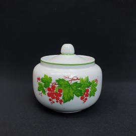 Винтажная сахарница 500 мл, Вербилки, фарфор, деколь, СССР.