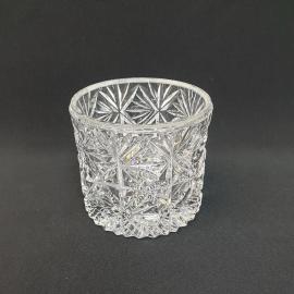 Винтажный салатник на 1 литр, хрусталь, высота 13 см, СССР.