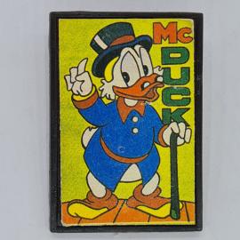 Значок СССР mc duck с уткой в синем костюме и тростью, мультяшный герой, советский и винтажный