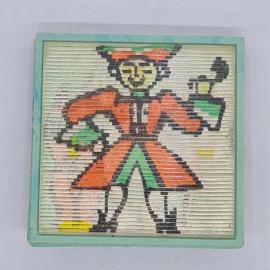 Значок СССР с переключающимся изображением сказочного героя и животных, редкий, советский и винтажны