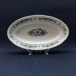 Селедочница Конаково, фаянс деколь 30х17 см, винтаж СССР