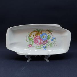 Селедочница Вербилки, фарфор деколь , 28х13 мм, винтаж СССР