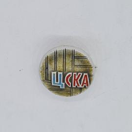 Значок СССР цска, круглый металлический, спорт, эмаль, редкий, советский и винтажный