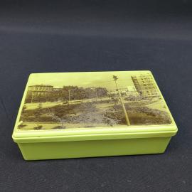 Винтажная коробка для мелочей 17х11, Новосибирск, пластик, следы времени. СССР