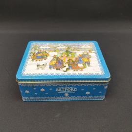 Винтажная коробка для чая 15х20, BETFORD, металл