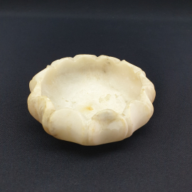 Винтажная пепельница 12 см, мрамор, следы времени. СССР