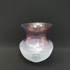 Винтажный плафон 18 см, цветное стекло - насыпное, диам. посад. места 5 см, есть сколы, СССР.