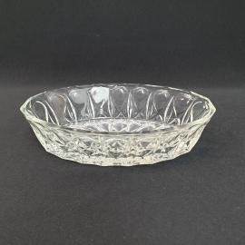 Винтажная конфетница ладья 20х12 см 350 см, хрусталь, СССР.