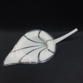 Винтажный декоративный цветок Калла 40 см, гутная техника, СССР.