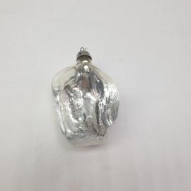 Винтажная елочная игрушка Овощ полульдинка 7х5 см, стекло, СССР.