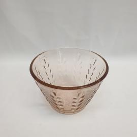 Винтажная конфетница 7 см 300 мл, цветное стекло, СССР.