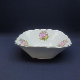 Салатник с цветочным узором, Коростеньский ФЗ, фарфор