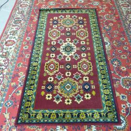 Винтажный коврик - дорожка 180х90 см, шерсть, СССР.