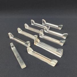 Винтажный набор порт-куто подставки под столовые приборы 10 шт, стекло, есть сколы, Царская Россия.