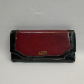 Винтажный кошелек 18х8 см, кожзам, дефекты.