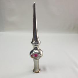 Винтажная елочная игрушка шпиль на елку 21 см, СССР