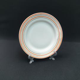 Винтажная десертная тарелка Вербилки, фарфор золочение 175 мм, СССР