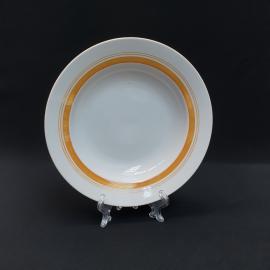 Винтажная суповая тарелка Дулево, фарфор 19 см, СССР