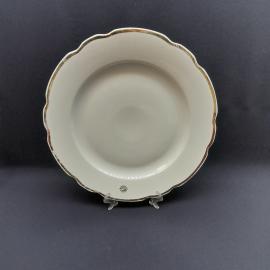 Винтажное блюдо, Дулево фарфор позолота 36 см, СССР