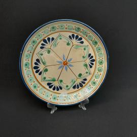 Сервировочное блюдо, керамика ,ручная роспись 25 см, скол