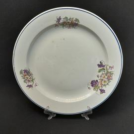 Винтажное блюдо, фарфор деколь 30 см, СССР