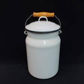 Винтажный эмалированный бидон на 3 литра, СССР.