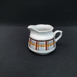 Винтажный молочник Рижская ф-ка, фарфор деколь 300 мл, СССР