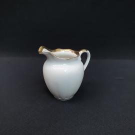 Винтажный молочник Вербилки, фарфор золочение деколь 350 мл, СССР