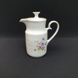 Винтажный чайник Тернополь, фарфор деколь 1 л, СССР