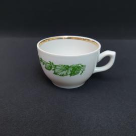 Винтажная чашка кружка Богдановичи, фарфор деколь золочение 210 мл, СССР