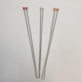 Винтажный набор спиц для вязания 3 шт, металл, СССР.