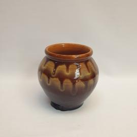 Винтажный глиняный горшок на 500 мл, Орловская керамика, СССР.