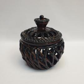 Винтажная редкая декоративная ваза, Орловская керамика, высота 15 см, СССР.