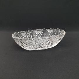 Винтажный салатник ваза, хрусталь 23х11 см, СССР